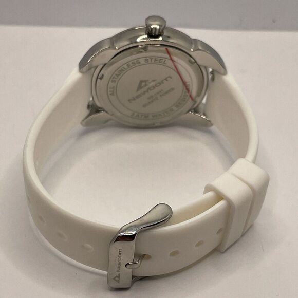 Nbonal NB-1001 Women's White Silicone Strap Analog Dial Quartz Wrist Watch Cv33 - Picture 10 of 11